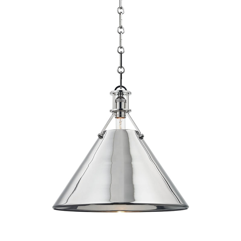 Metal No. 2 Large Pendant in Polished Nickel