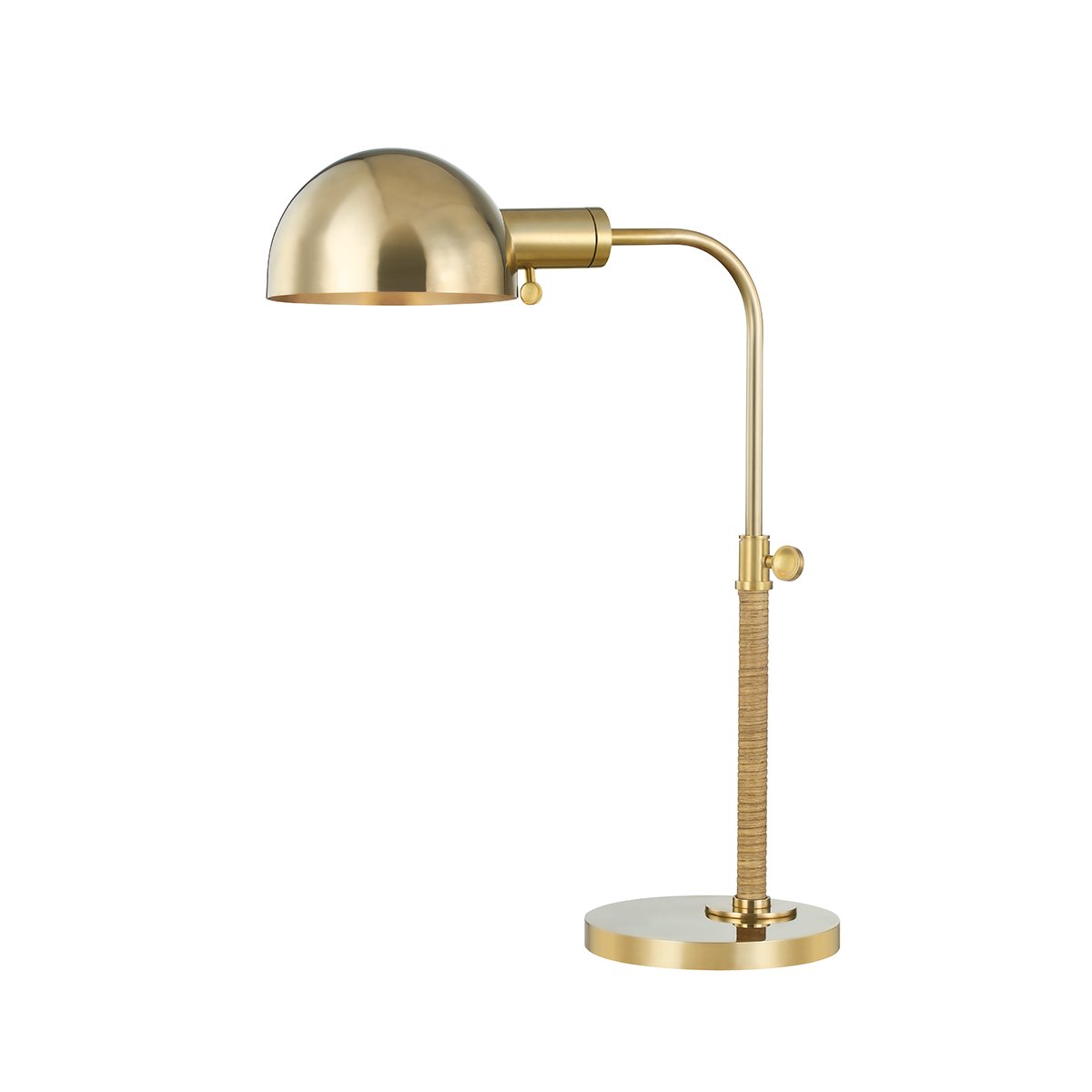 Devon Desk Lamp in Aged Brass