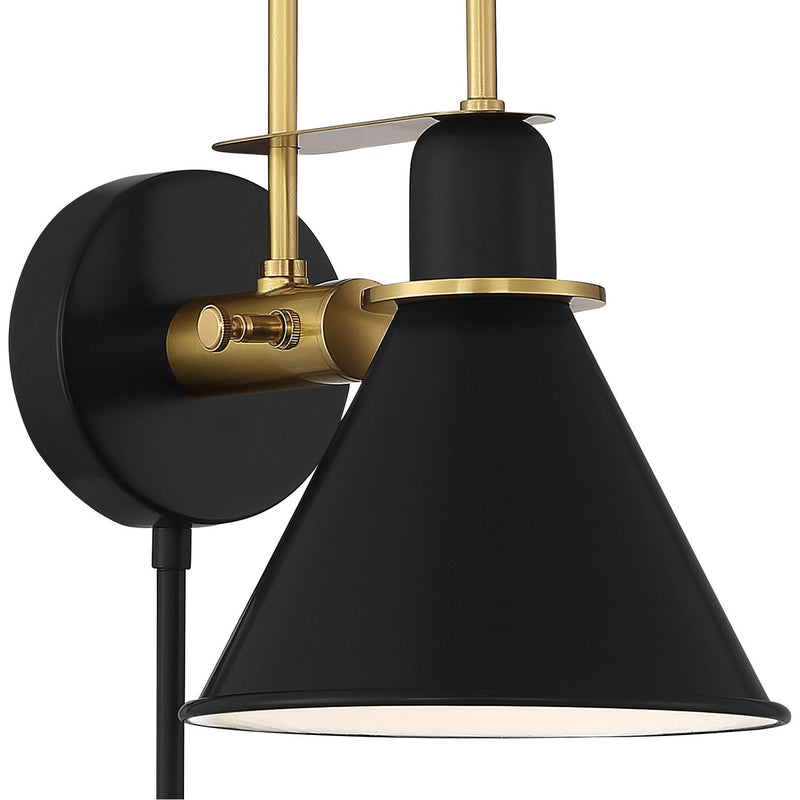 Medford 1 Light 7" Task Sconce in Matte Black