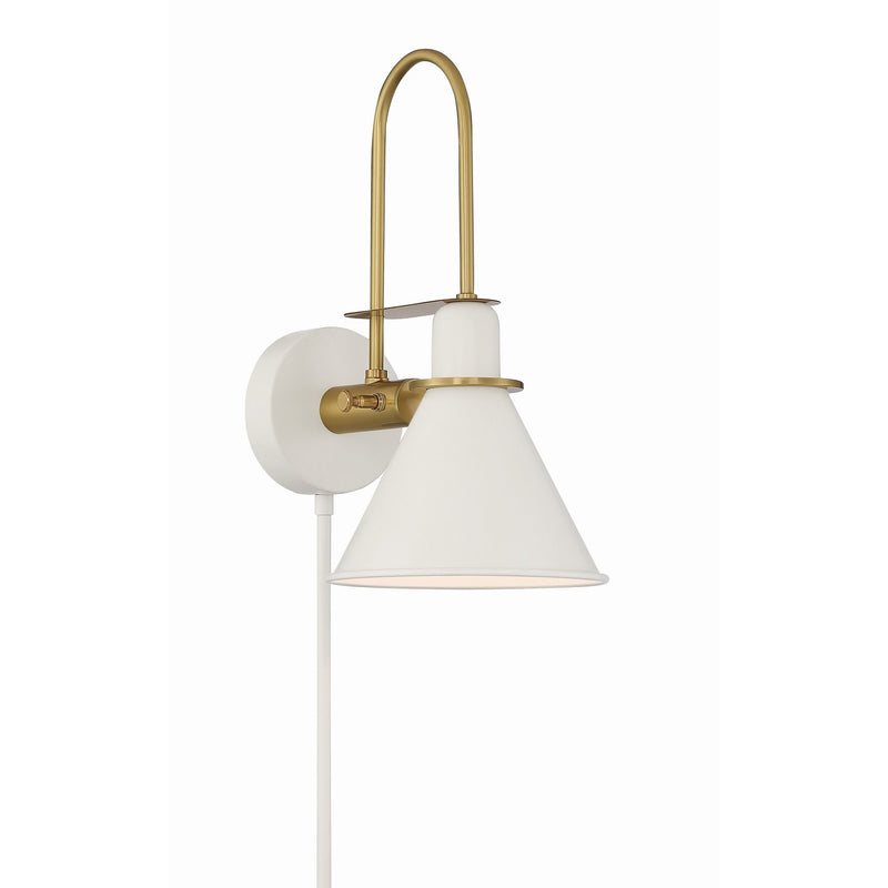 Medford 1 Light 7" Task Sconce in White
