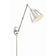 Mitchell 1 Light 7.25" Task Sconce in Polished Nickel