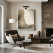Miller 1 Light 21.5" Integrated LED Picture Light in Matte Black in a room setting