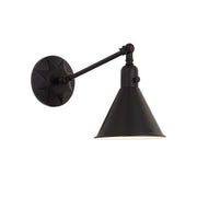 Morgan 1 Light 7" Task Sconce in Matte Black