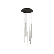 Chute 8-Head Multi-Drop Pendant in White