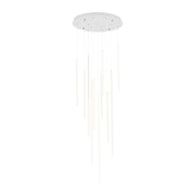 Chute 12-Head Multi-Drop Pendant in White