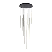 Chute 12-Head Multi-Drop Pendant in White