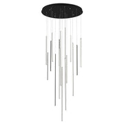 Chute 16-Head Multi-Drop Pendant in Black