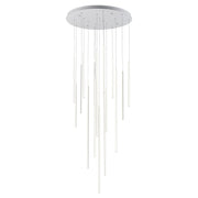 Chute 16-Head Multi-Drop Pendant in White