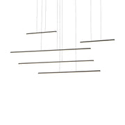 Chute Motion 60" Linear Pendant in Black
