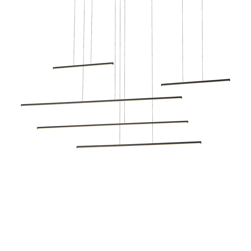 Chute Motion 60" Linear Pendant in Black