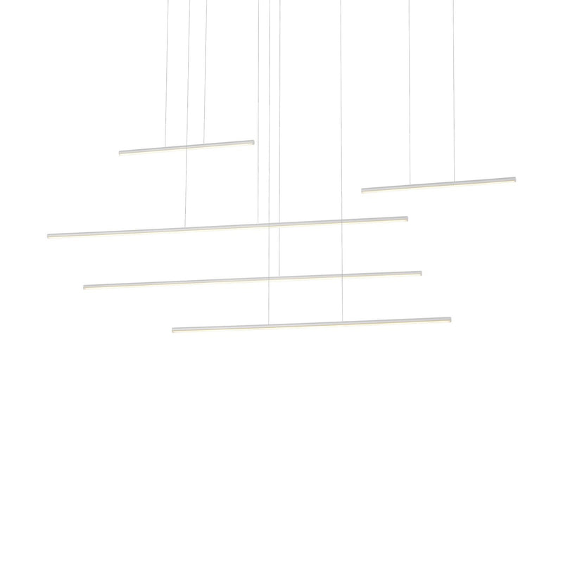 Chute Motion 60" Linear Pendant in White