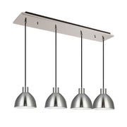 Chroma 6" 4-Head Linear Multi-Drop Pendant in Brushed Nickel