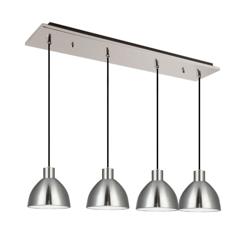 Chroma 6" 4-Head Linear Multi-Drop Pendant in Brushed Nickel