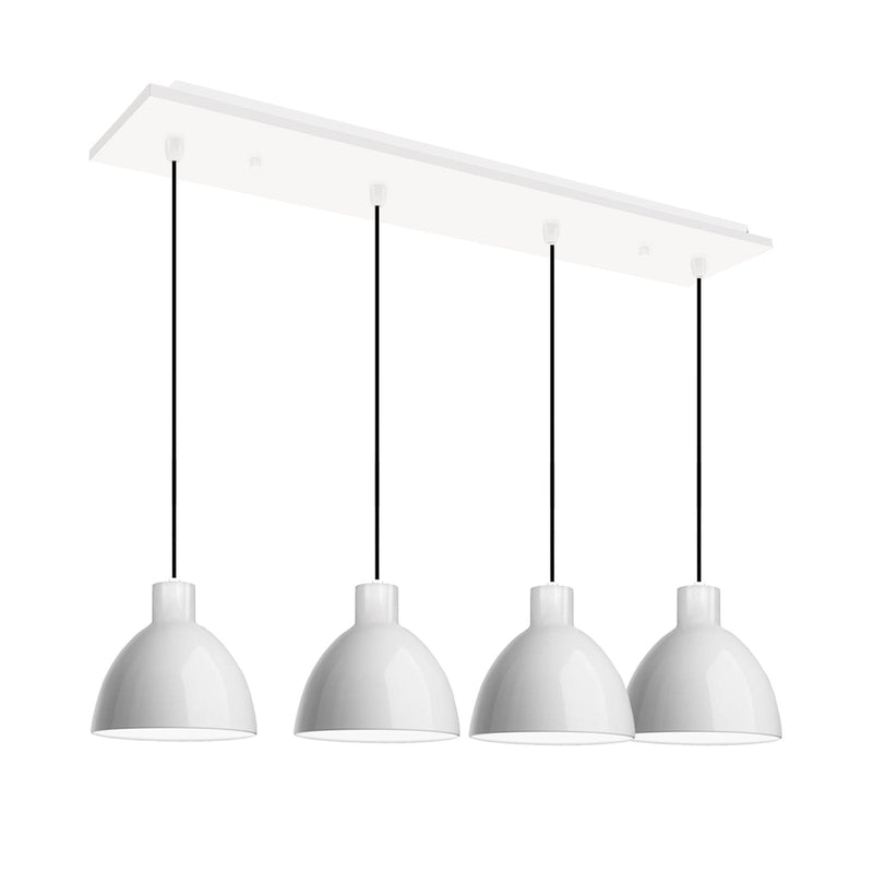Chroma 6" 4-Head Linear Multi-Drop Pendant in Glossy White