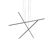 Vega Minor 47" 3-Head Multi-Drop Pendant in Black