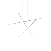 Vega Minor 47" 3-Head Multi-Drop Pendant in Brushed Nickel