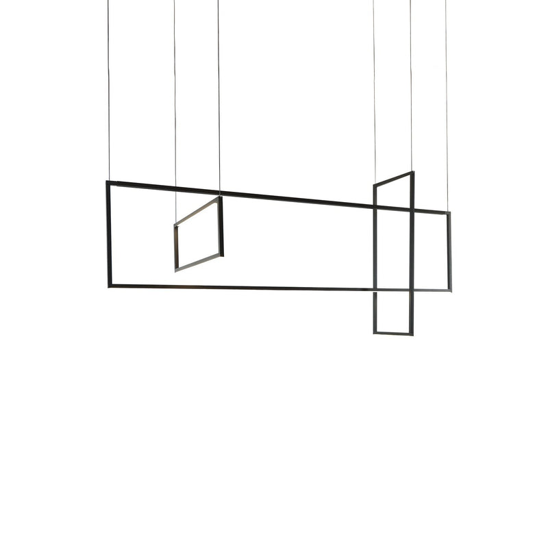 Arkell 56" Multi-Drop Pendant in Black