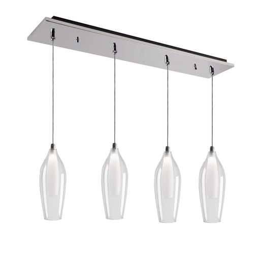 Victoria 4" 4-Head Multi-Drop Pendant in Chrome
