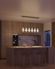 Victoria 5" 6-Head Multi-Drop Pendant in Chrome