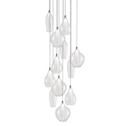 Victoria 19" 12-Head Multi-Drop Pendant in Chrome