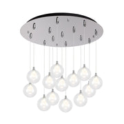 Bolla 6" 13-Light Multi-Drop Pendant in Chrome