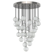 Marni 27" 30-Light Multi-Drop Pendant in Polished Nickel