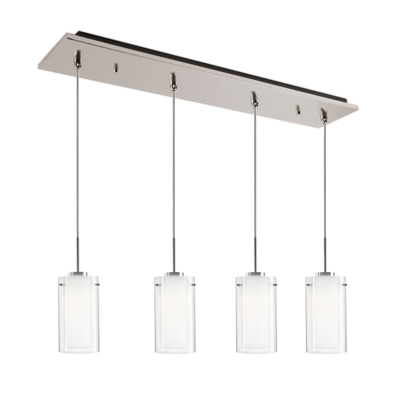 Verona 4" 4-Head Multi-Drop Pendant in Brushed Nickel