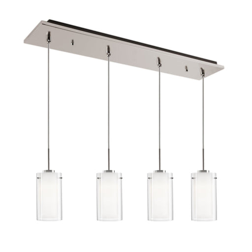 Verona 4" 4-Head Multi-Drop Pendant in Brushed Nickel