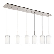 Verona 4" 6-Head Multi-Drop Pendant in Brushed Nickel