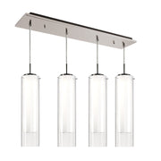 Verona 5" 4-Head Multi-Drop Pendant in Brushed Nickel