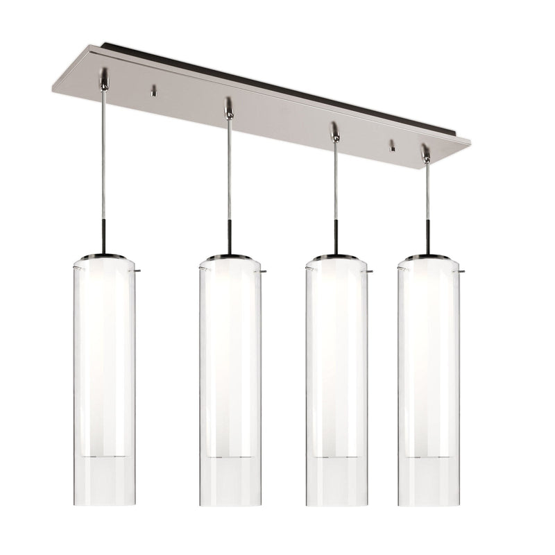 Verona 5" 4-Head Multi-Drop Pendant in Brushed Nickel
