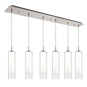 Verona 5" 6-Head Multi-Drop Pendant in Brushed Nickel