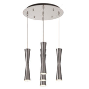 Robson 2" 5-Head Multi-Drop Pendant in Brushed Nickel
