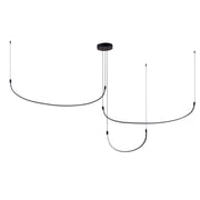 Talis 70" Multi-Drop Pendant, 56-Watt in Black
