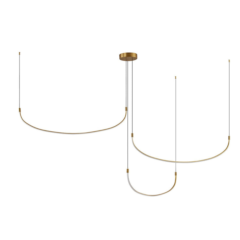 Talis 70" Multi-Drop Pendant, 56-Watt in Black