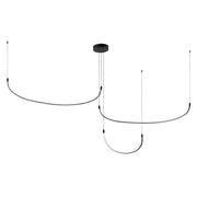 Talis 90" Multi-Drop Pendant, 70-Watt in Black