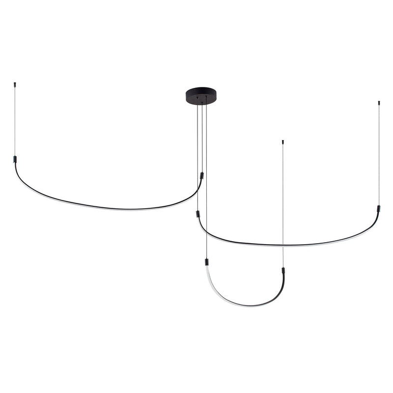 Talis 90" Multi-Drop Pendant, 70-Watt in Black