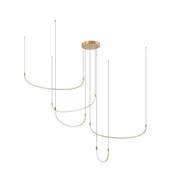 Talis 70" Multi-Drop Pendant, 80-Watt in Black