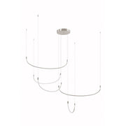 Talis 70" Multi-Drop Pendant, 80-Watt in Brushed Nickel