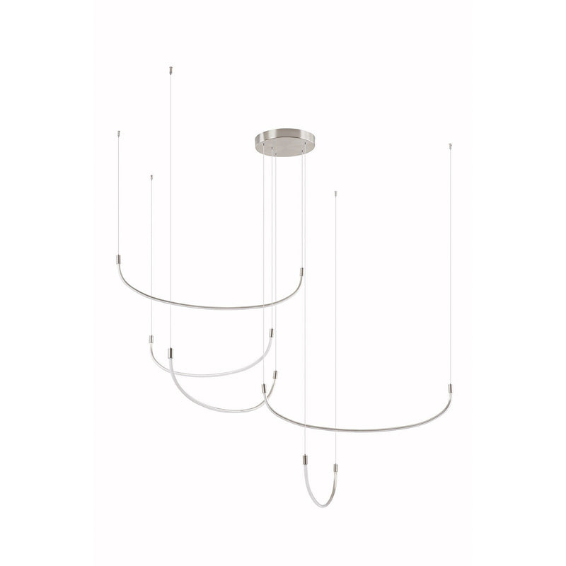 Talis 70" Multi-Drop Pendant, 80-Watt in Brushed Nickel