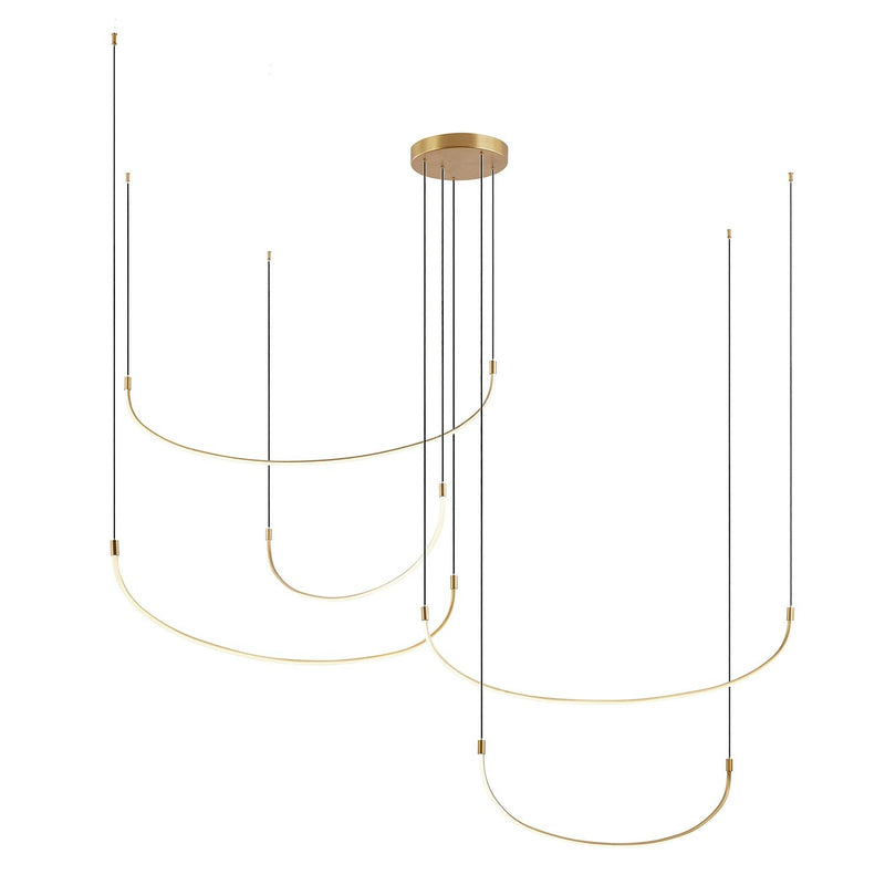 Talis 90" Multi-Drop Pendant, 118-Watt in Black