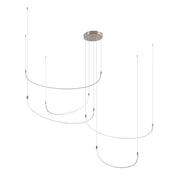 Talis 90" Multi-Drop Pendant, 118-Watt in Brushed Nickel