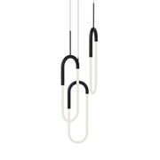 Huron 3-Head Multi-Drop Pendant in Black