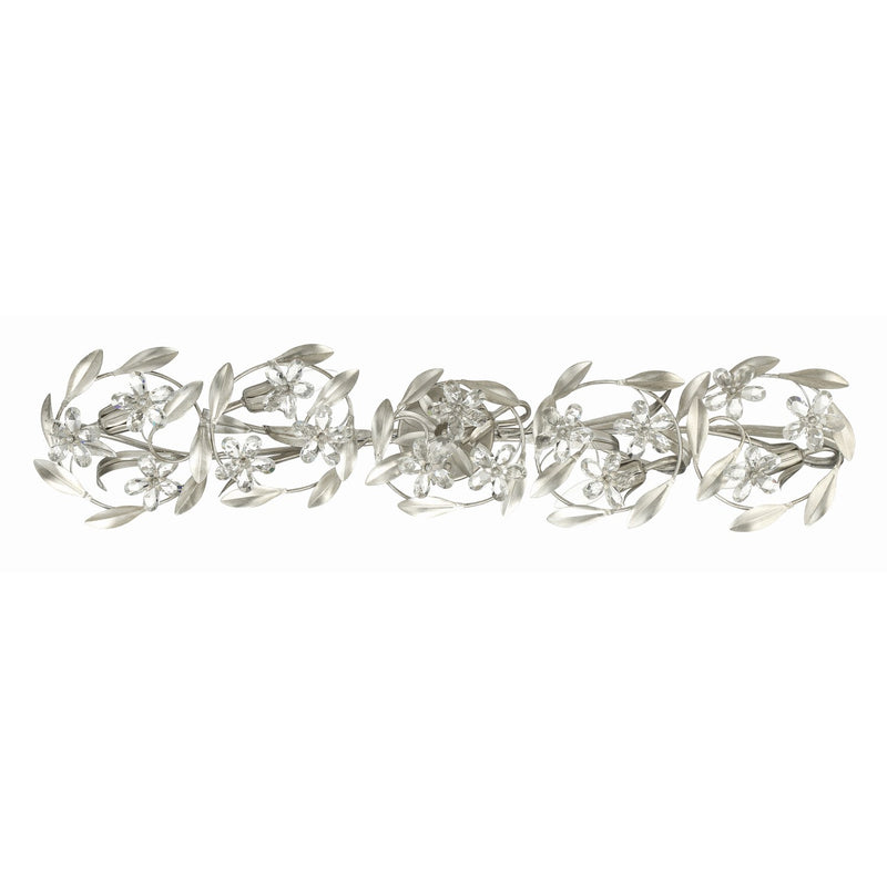 Marselle 5 Light 42" Bathroom Vanity in Antique Silver