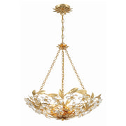 Marselle 6 Light 24" Pendant in Antique Gold