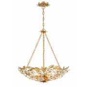 Marselle 6 Light 24" Pendant in Antique Gold