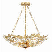 Marselle 6 Light 24" Pendant in Antique Gold