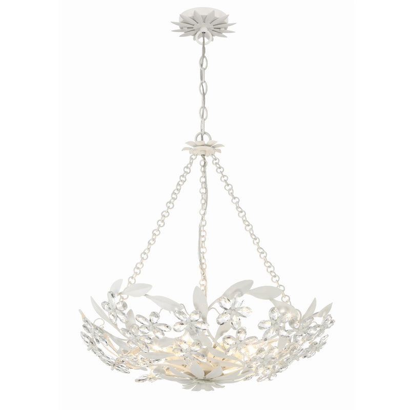 Marselle 6 Light 24" Pendant in Matte White