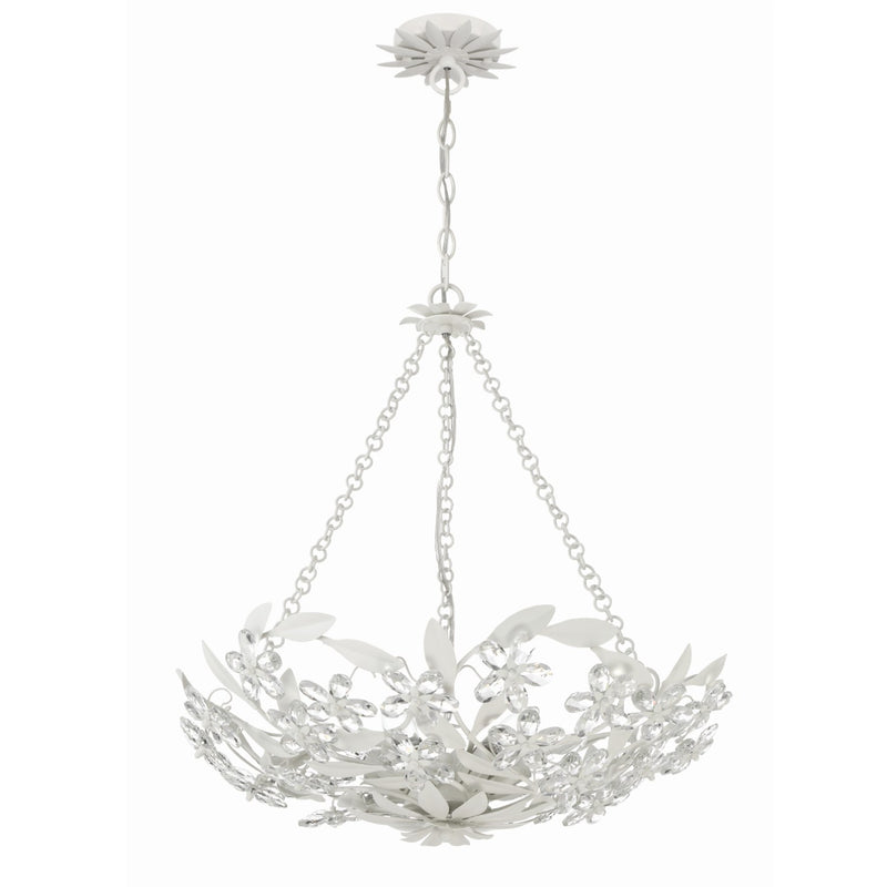 Marselle 6 Light 24" Pendant in Matte White