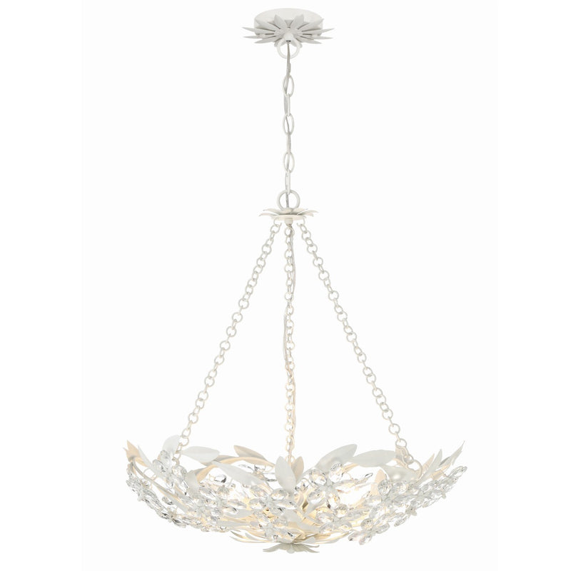 Marselle 6 Light 24" Pendant in Matte White